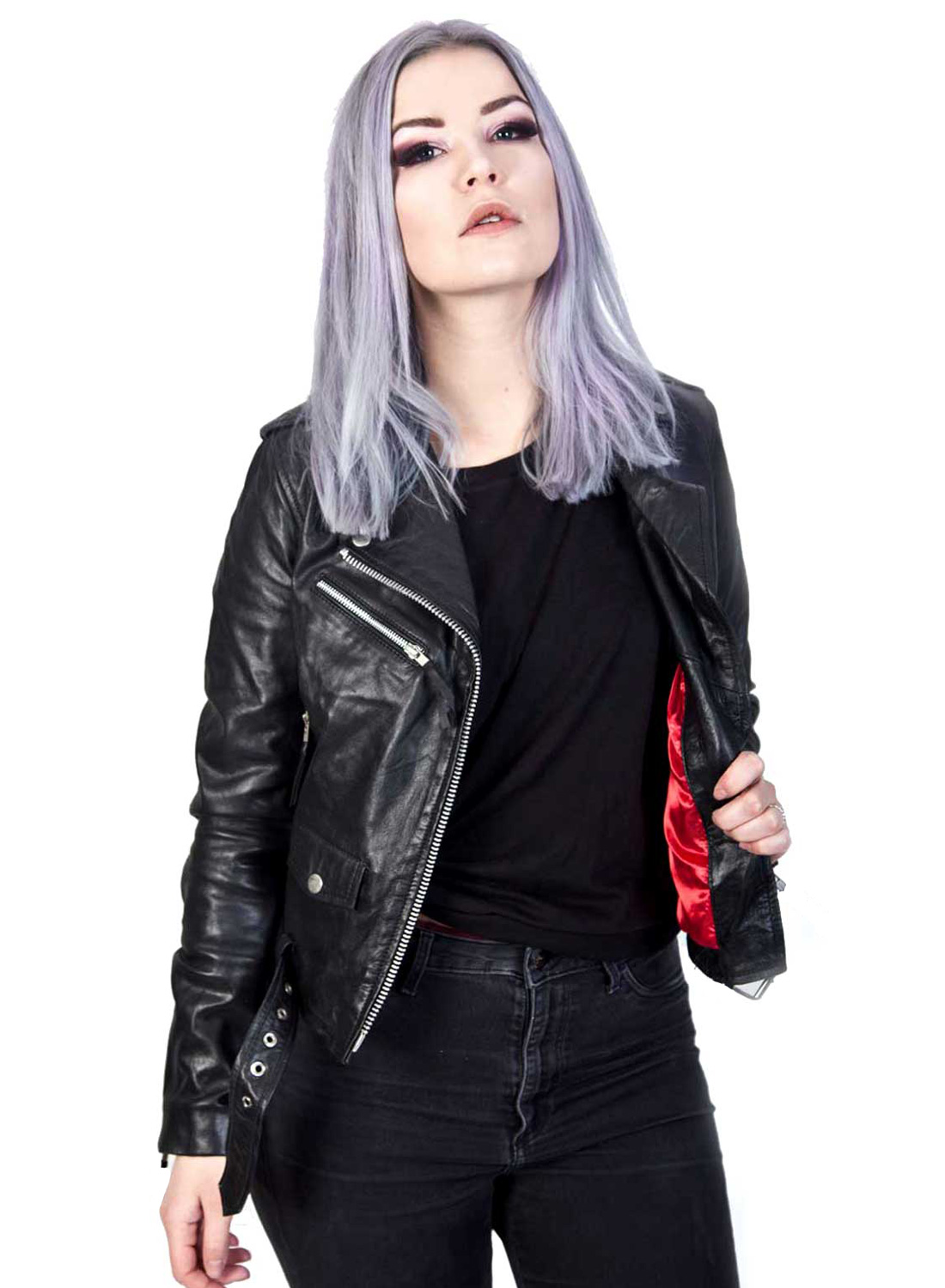 Roll Leather Jacket Girls