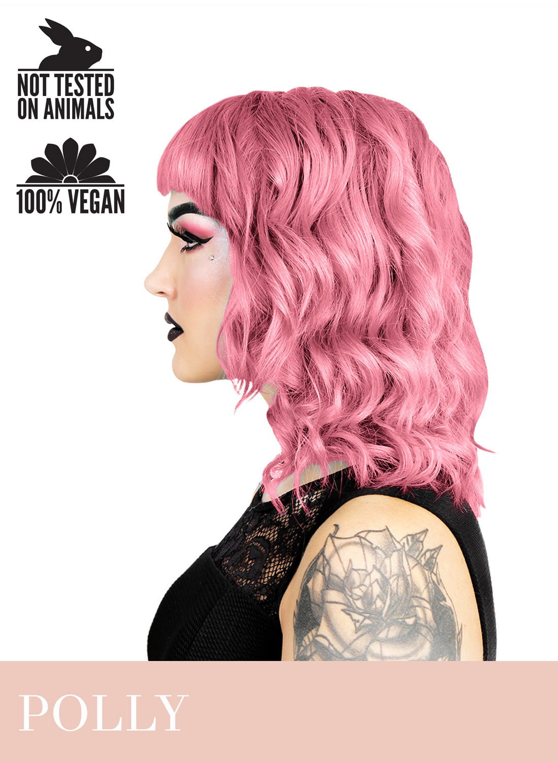 Herman's Polly UV pink hårfärg