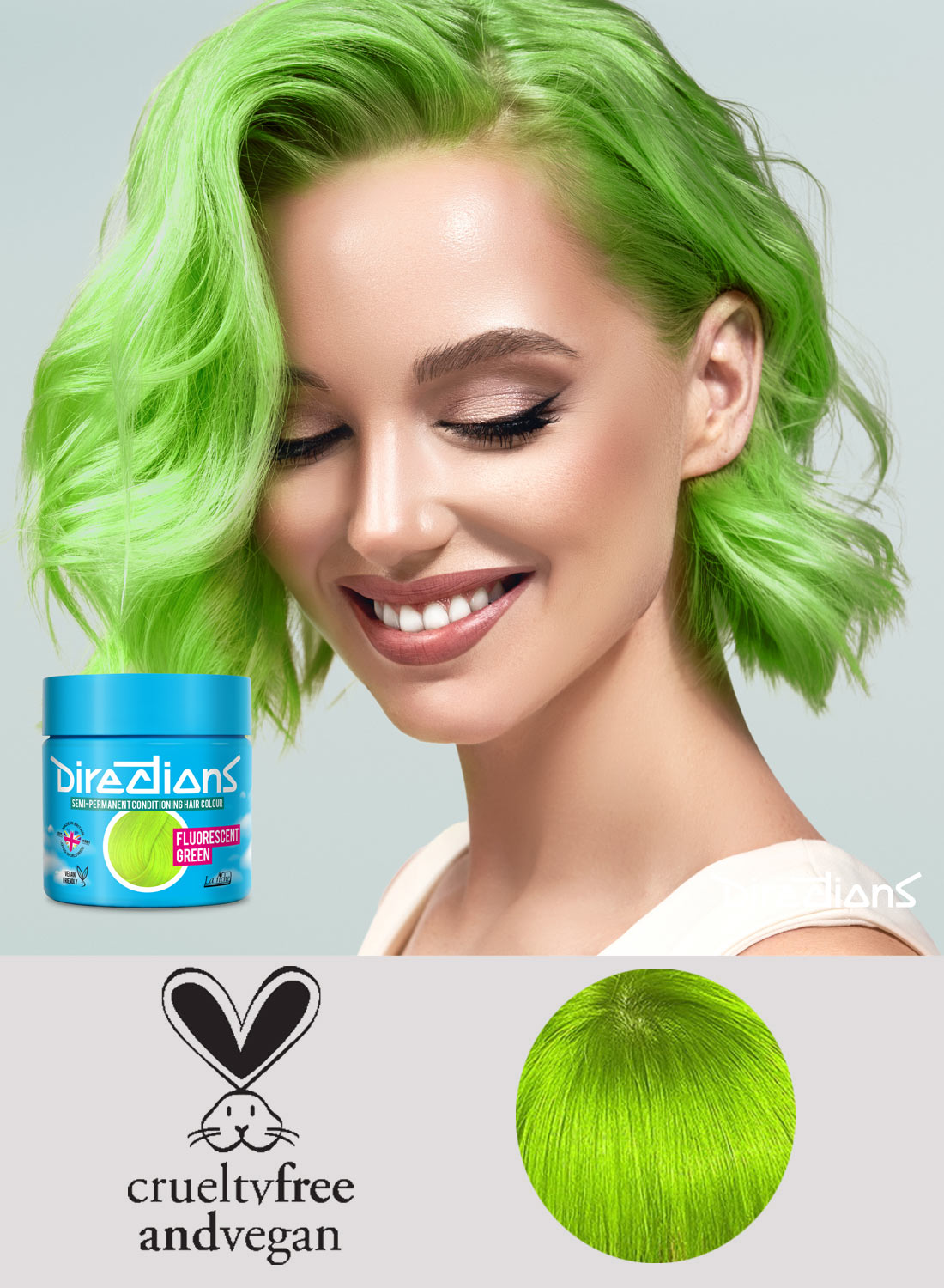 Directions Hair Color Fluorescent Green