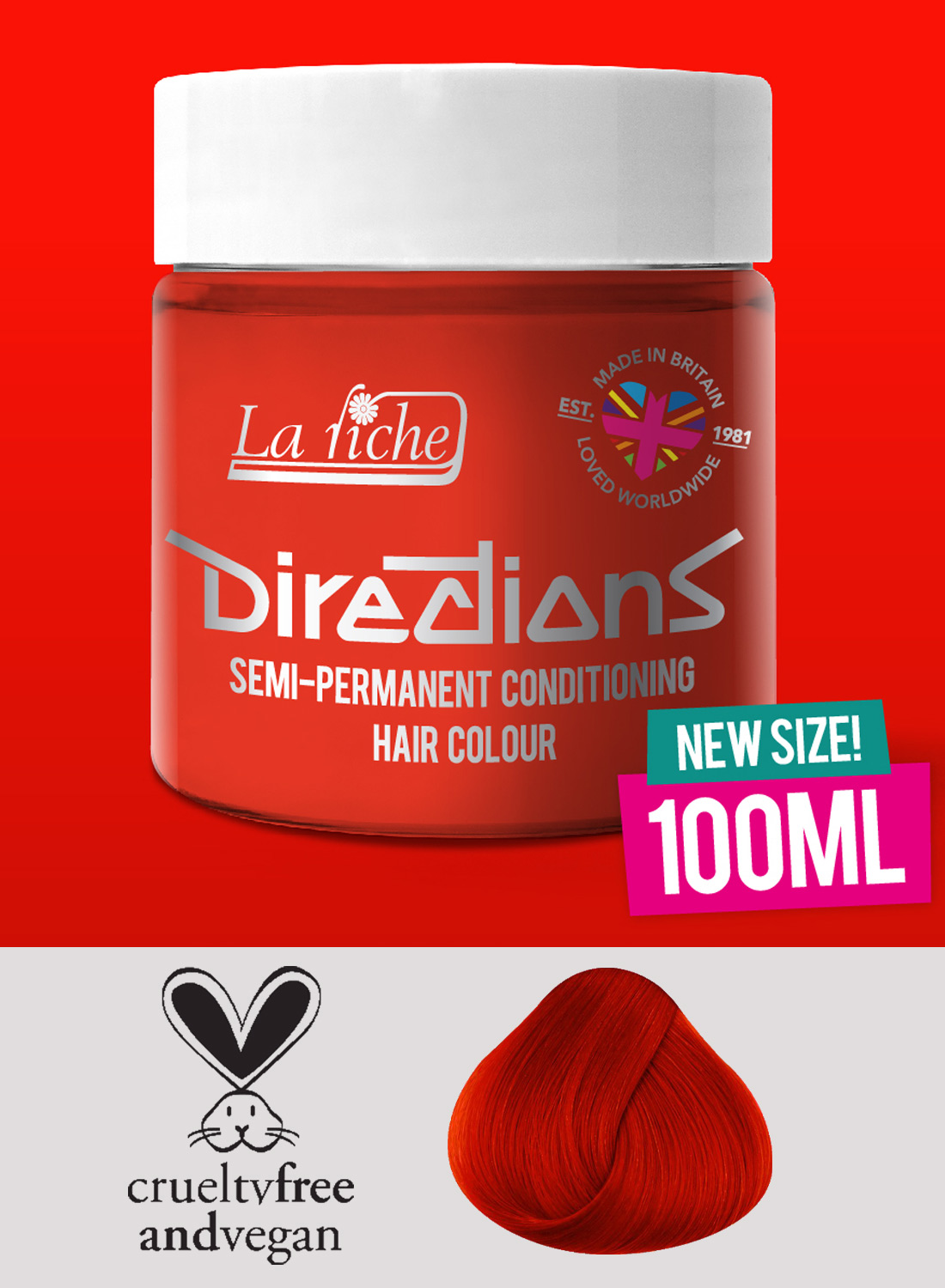 Directions Hair Colour Neon Red