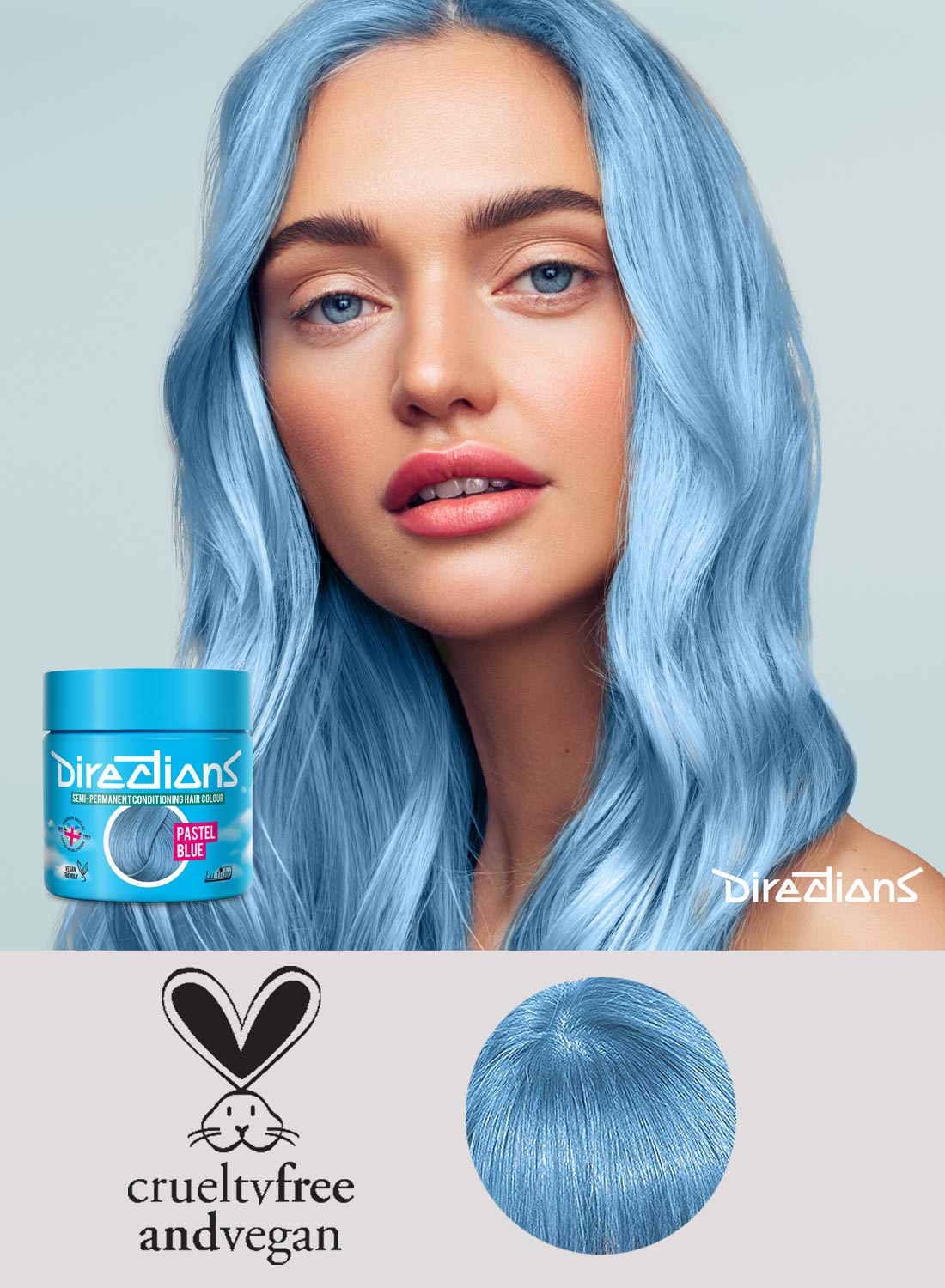 Directions Hair Color Pastel Blue