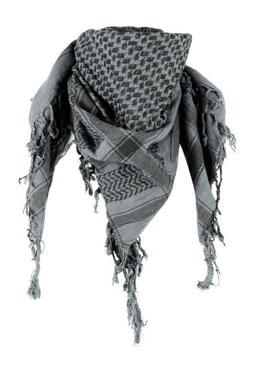 Keffiyeh Light Grey and Black