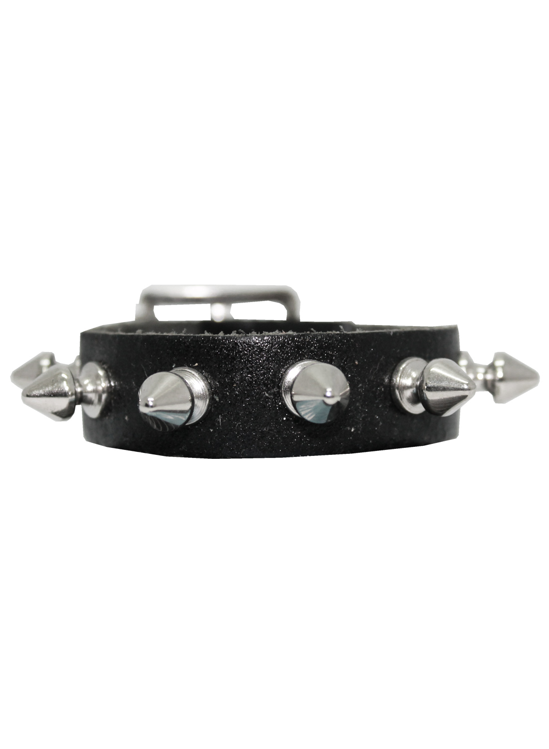 1 Row Spike studs Leather Wristband