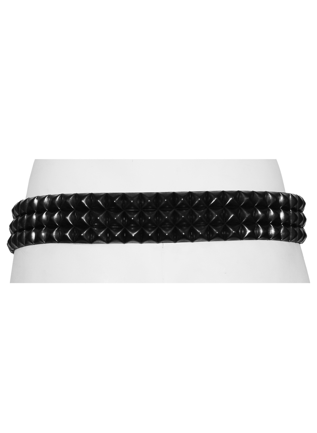 3 row pyramid Belt Black