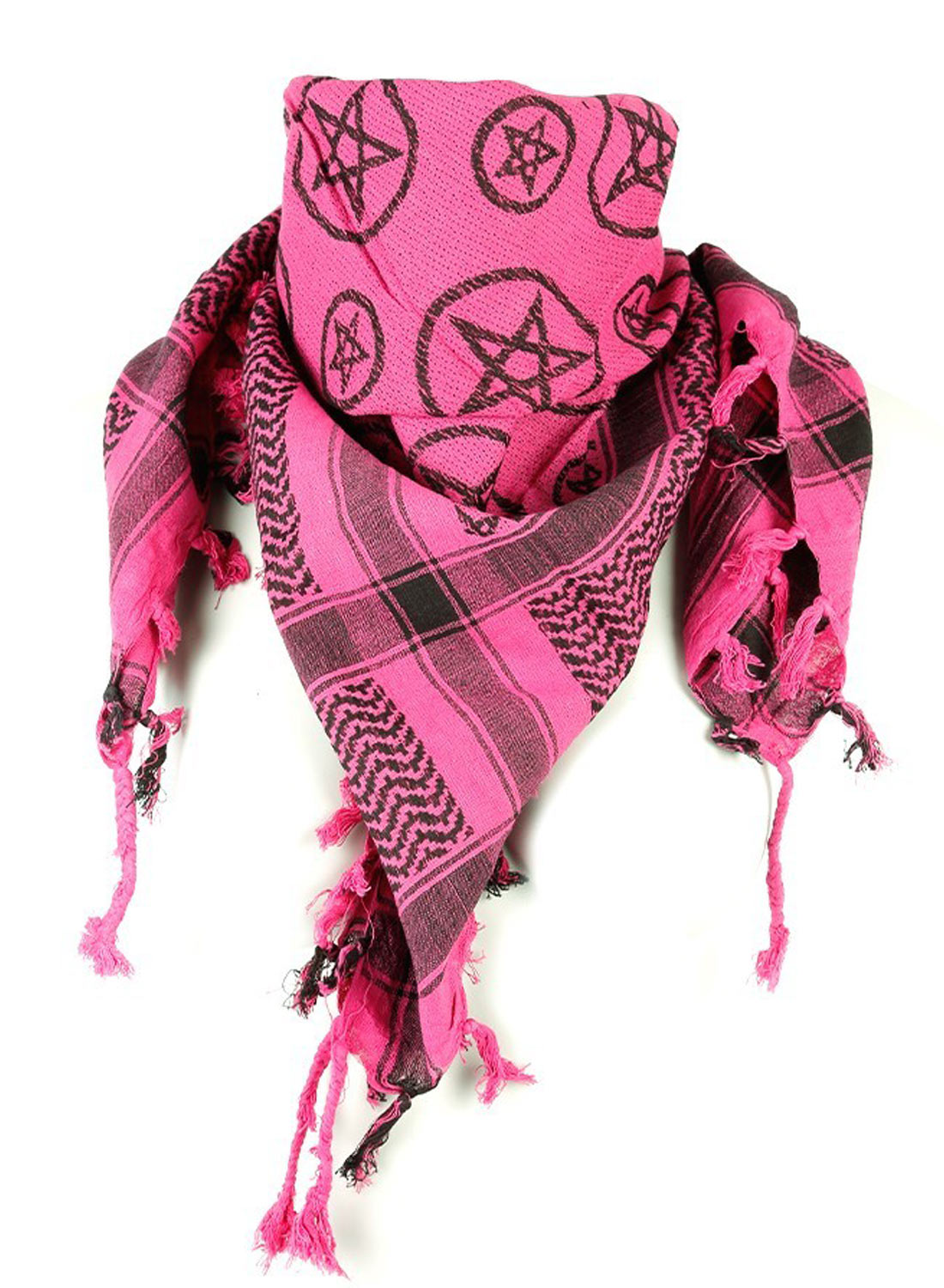 Keffiyeh Pink Pentagrams