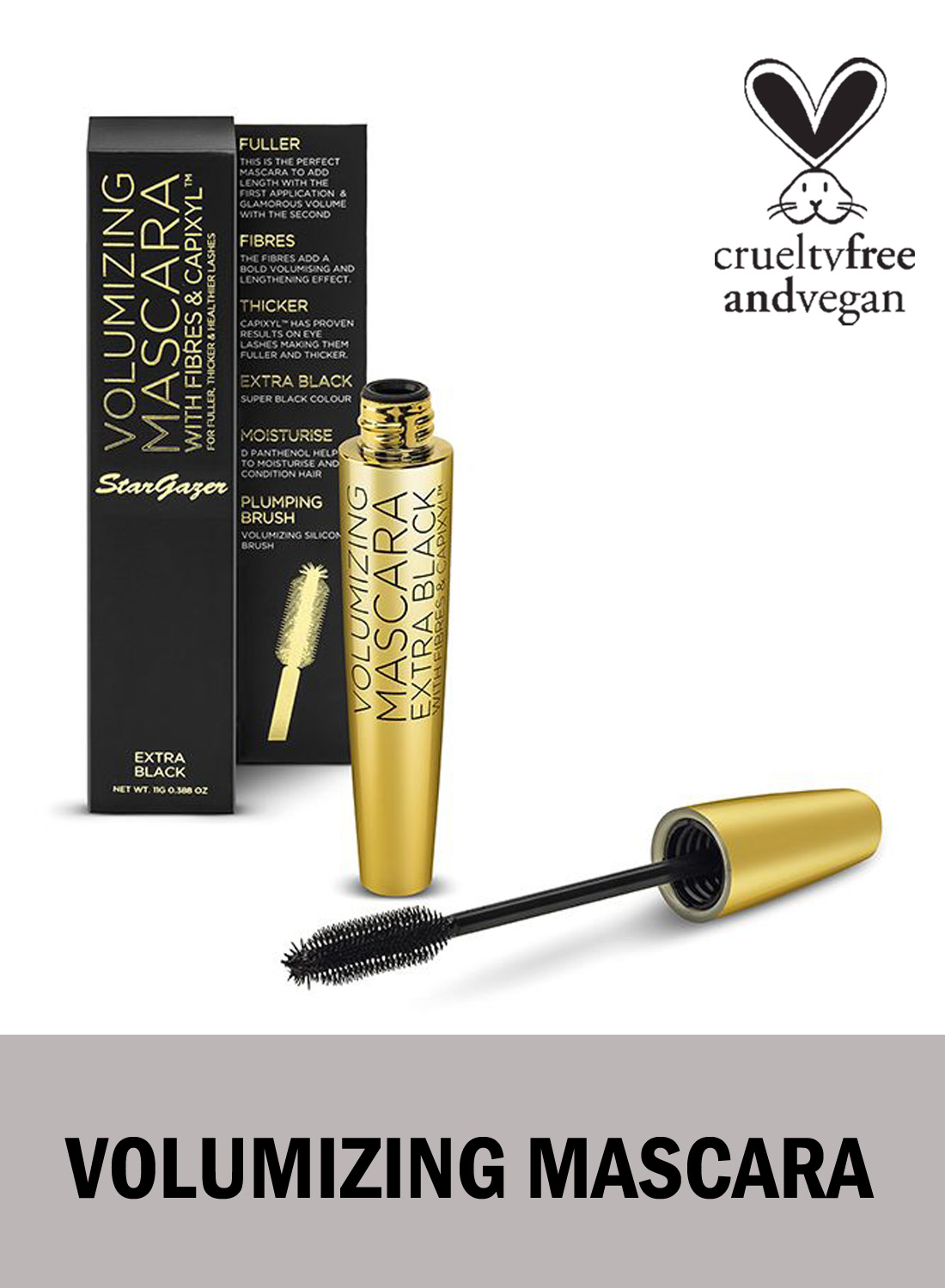 Stargazer Volumizing Black Mascara