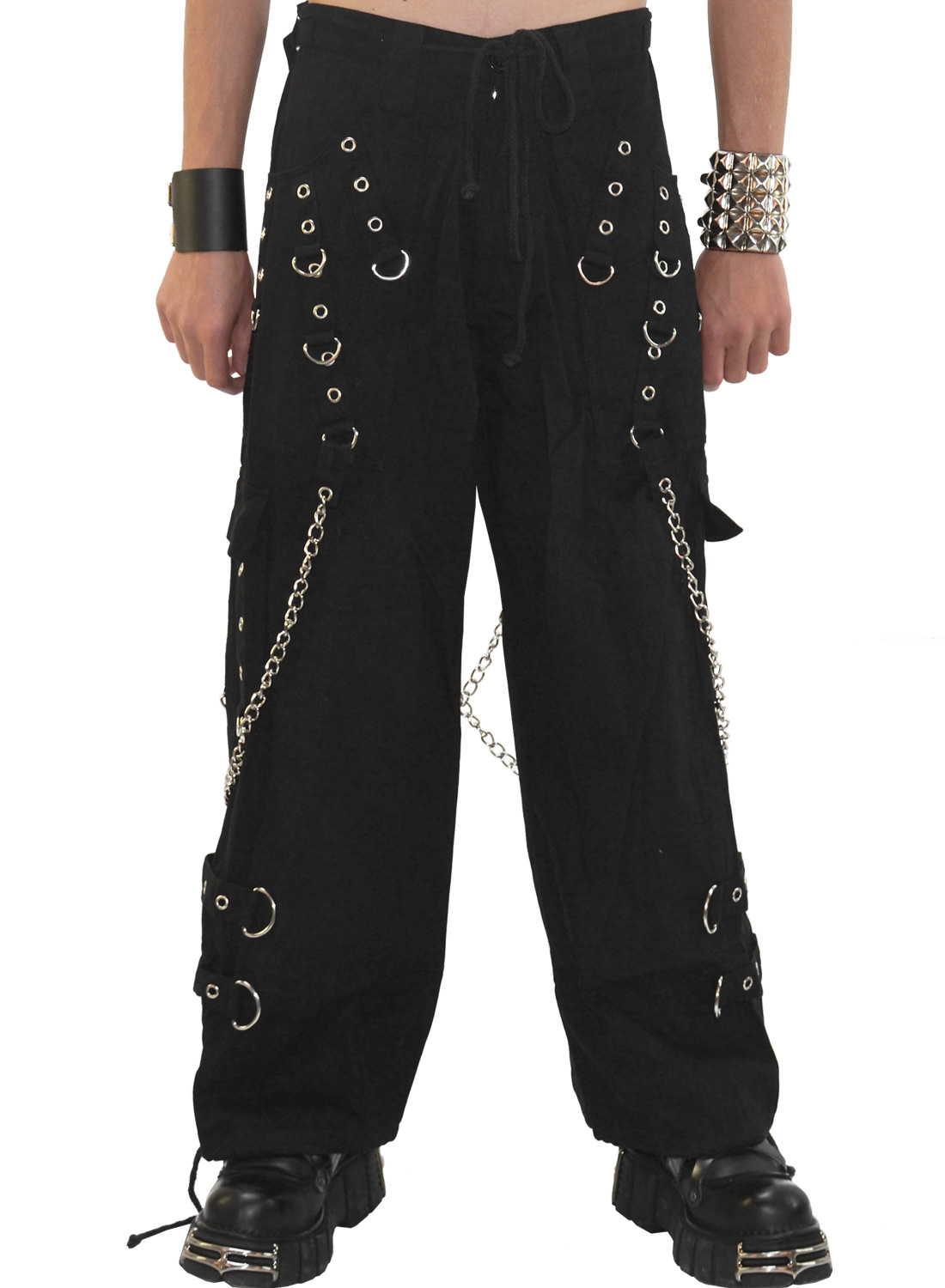Metal Edge Trousers Black