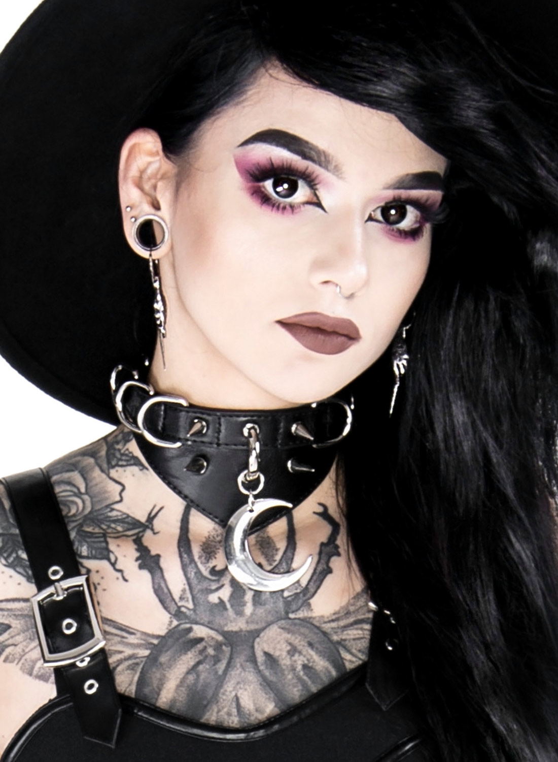 Moon ring Vegan Choker