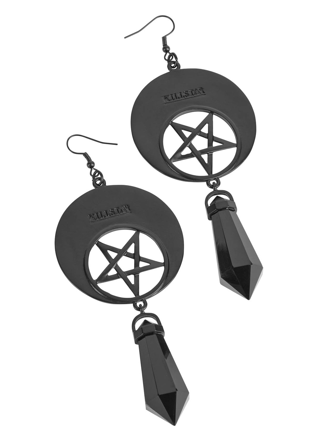 Killstar Crescent Charm Earrings