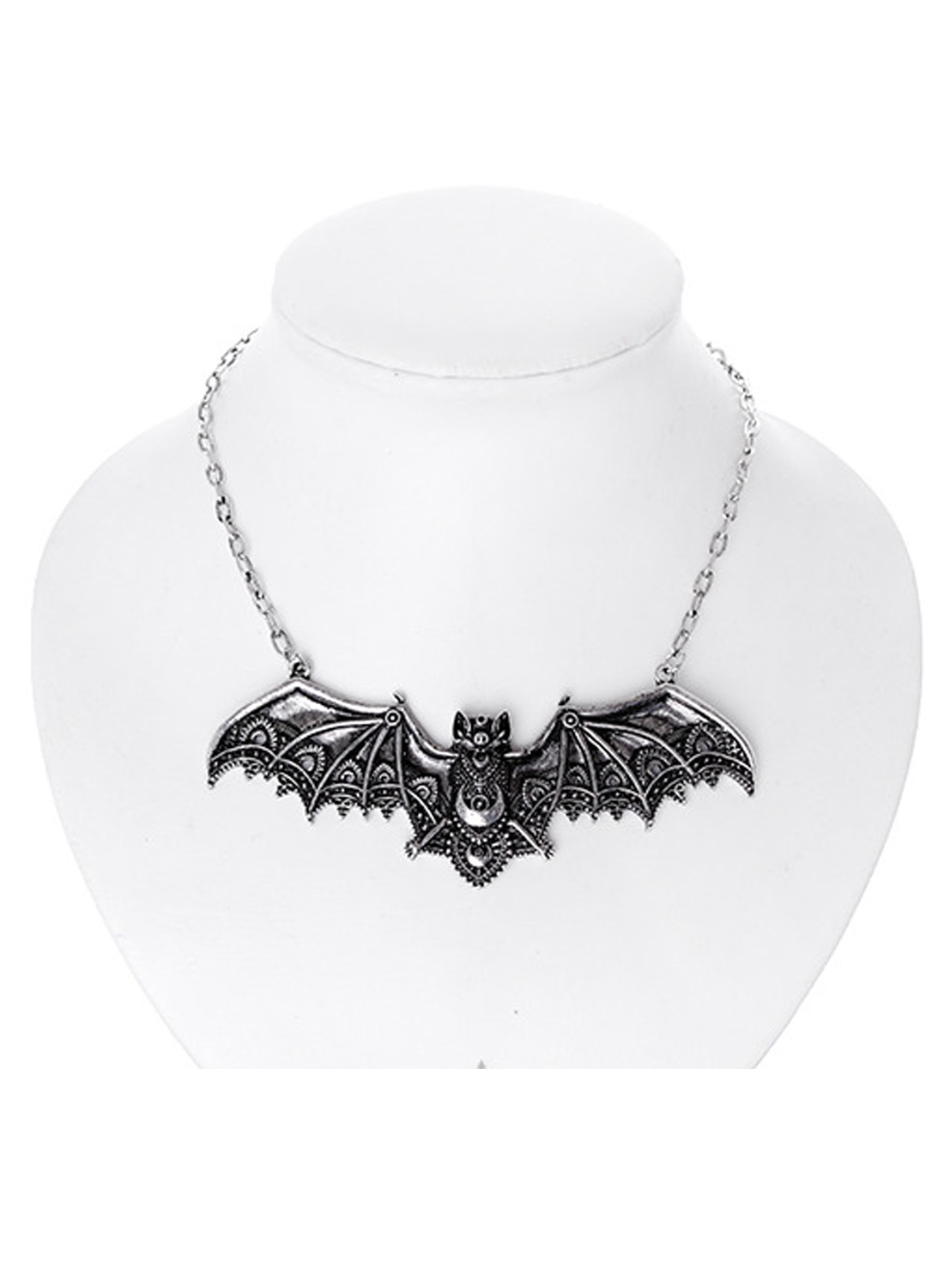 Restyle Lace Bat Necklace