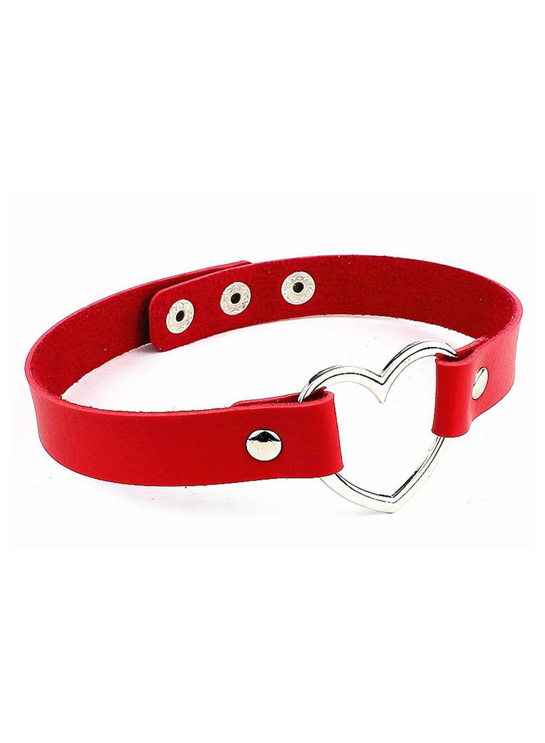 Heart Vegan Choker Red
