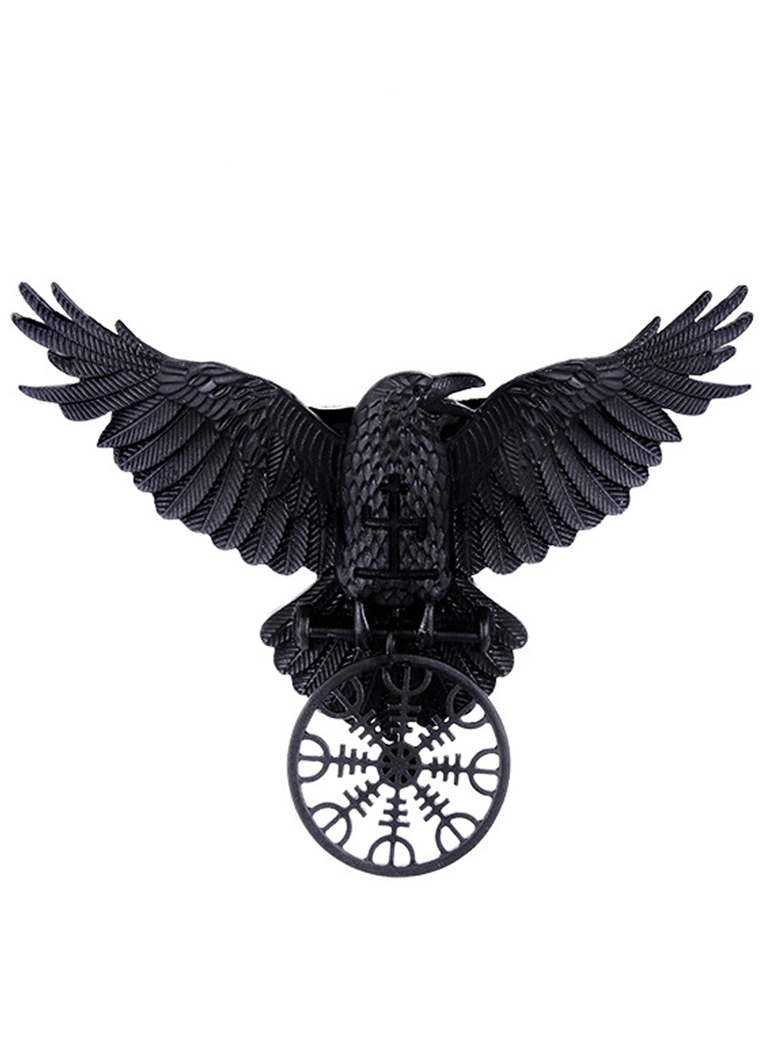 Helm of Awe Raven Hairclip