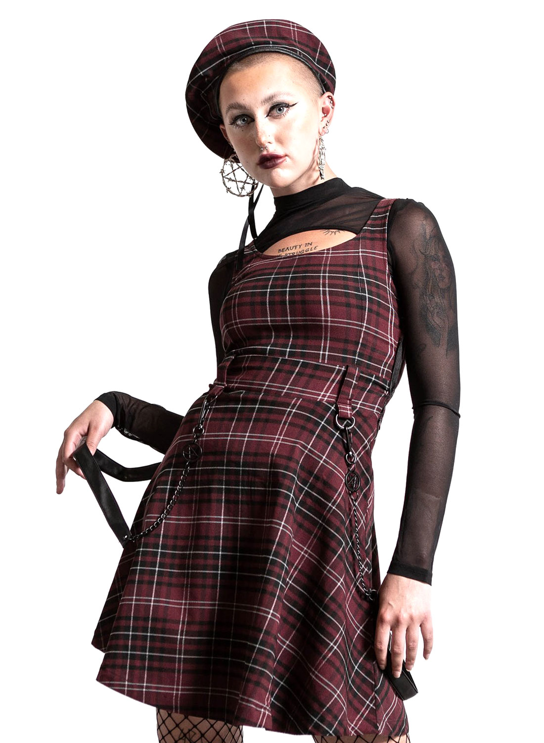 Crash Red Skater Dress