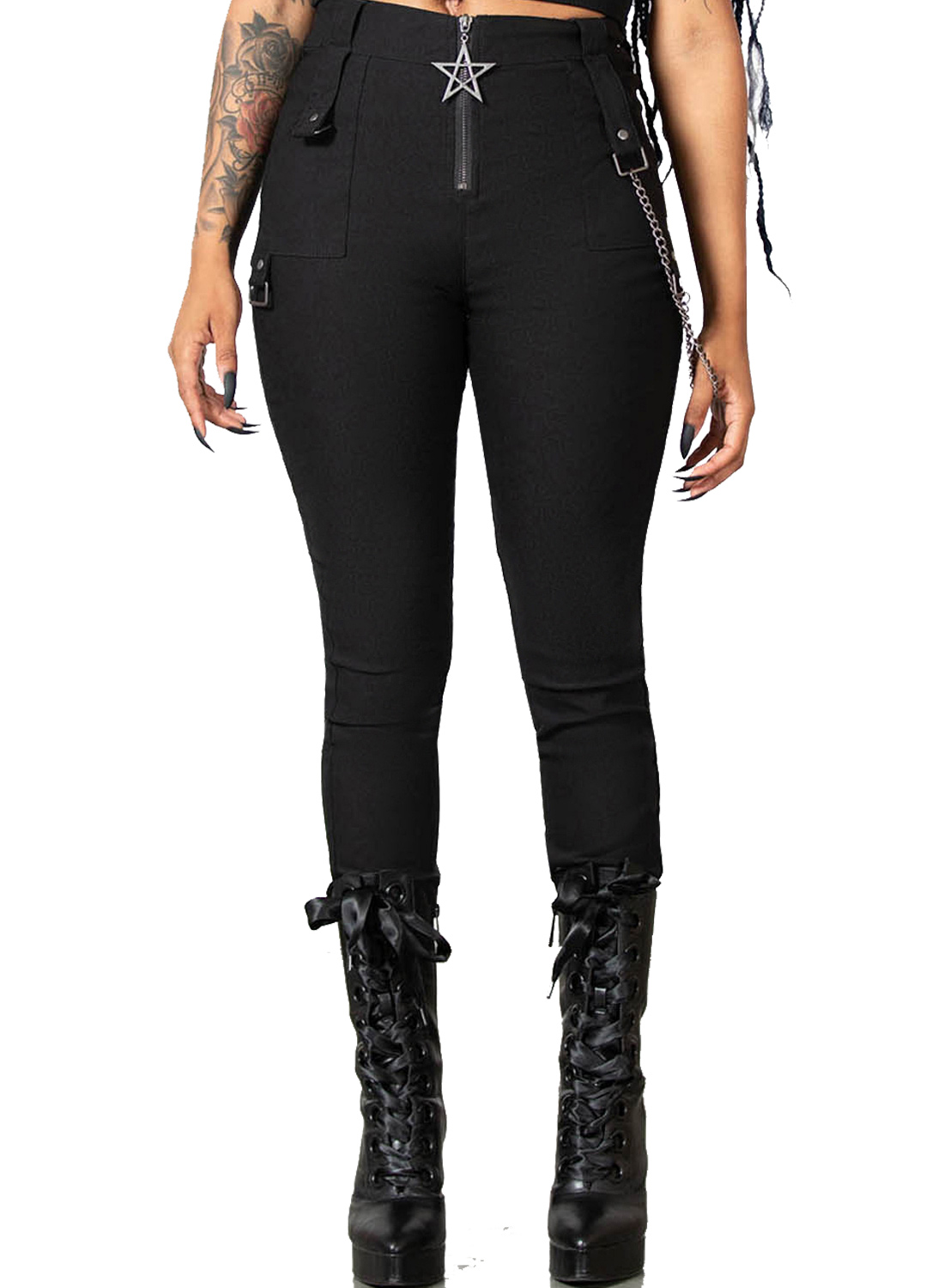 Tartanarchist Trousers Black