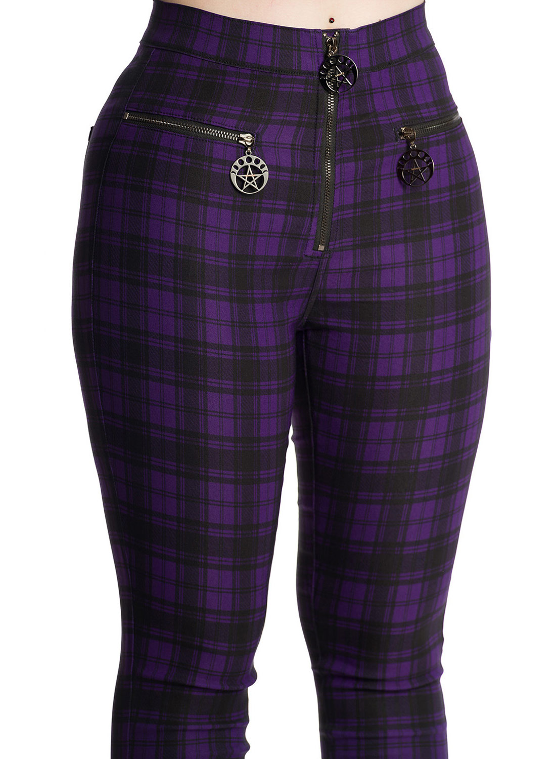 Damien Purple Skinny Trousers