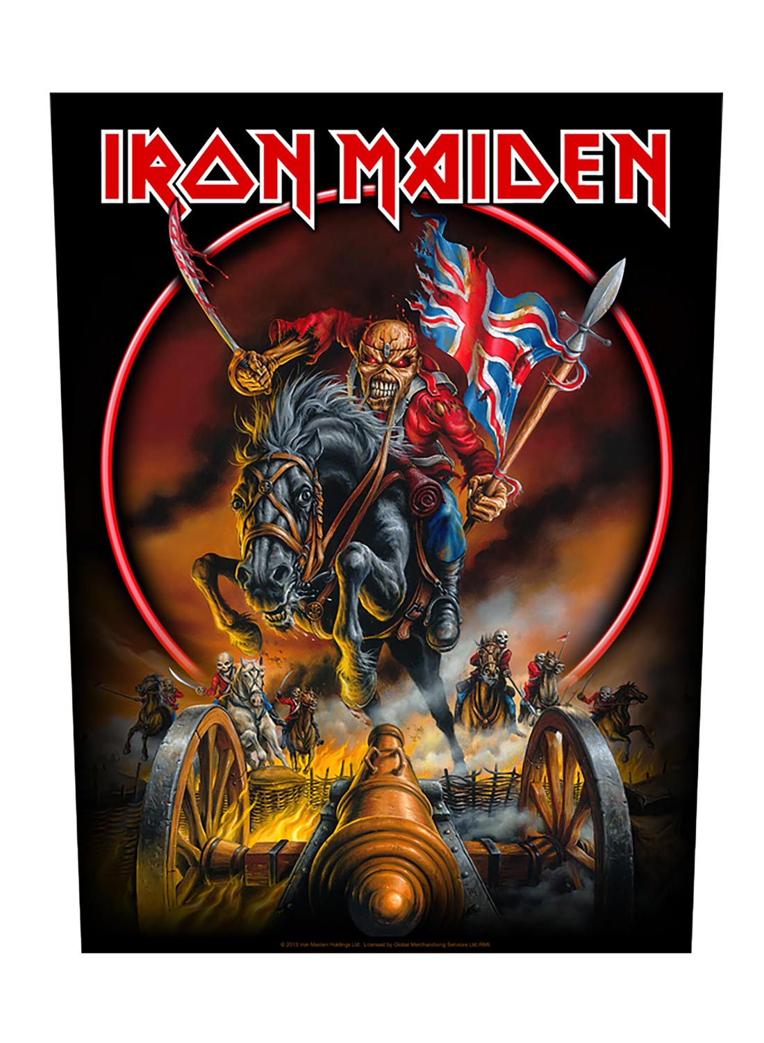 Iron Maiden England Back Patch