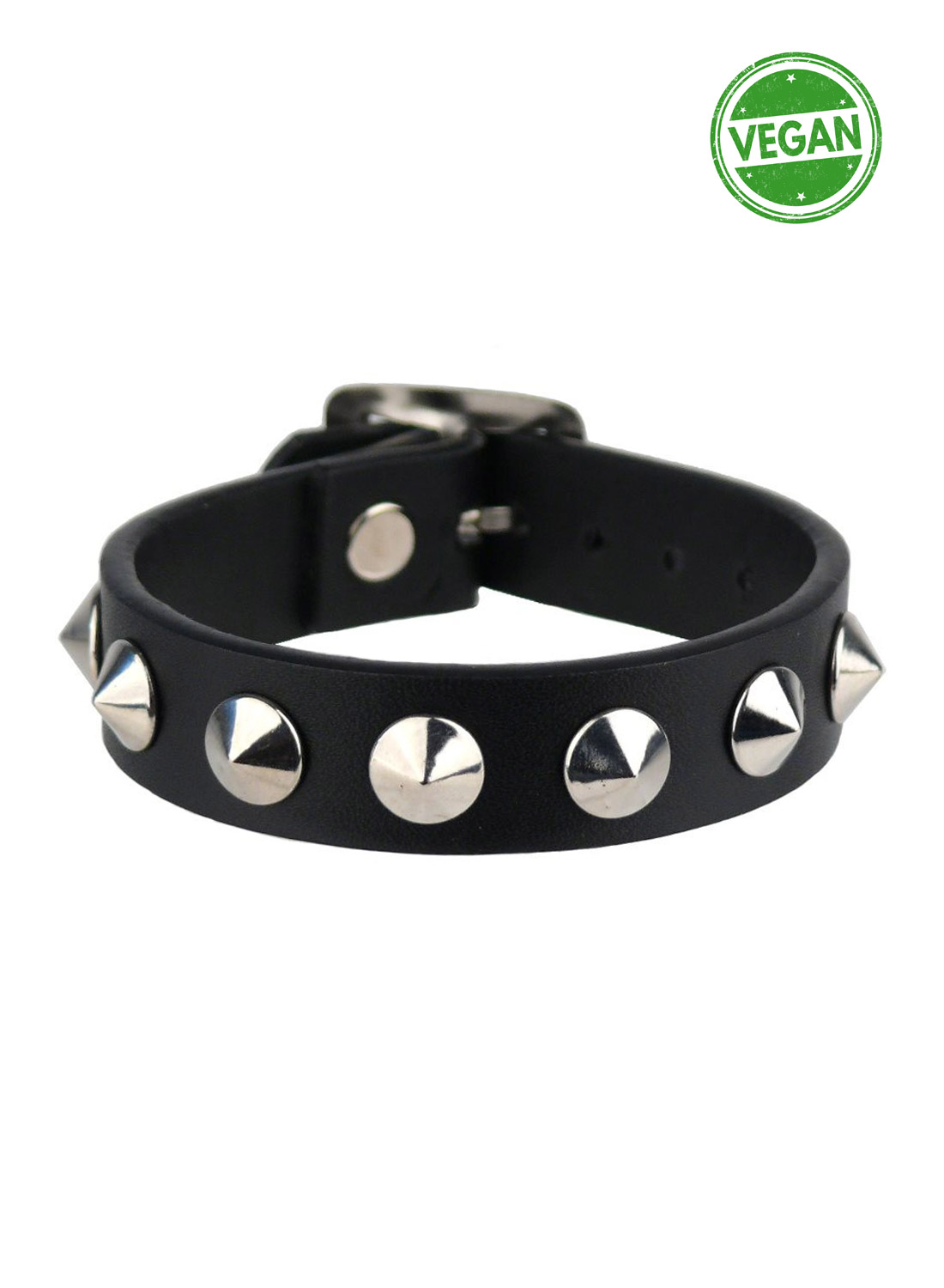 1 Row Con Vegan Leather Wristband