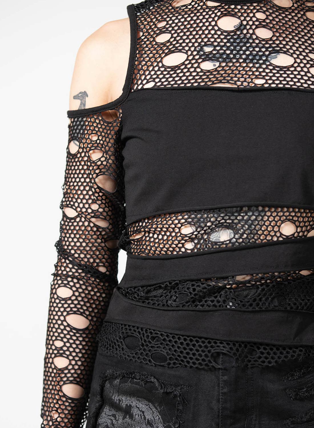 Burn out Fishnet Top - Bild 3