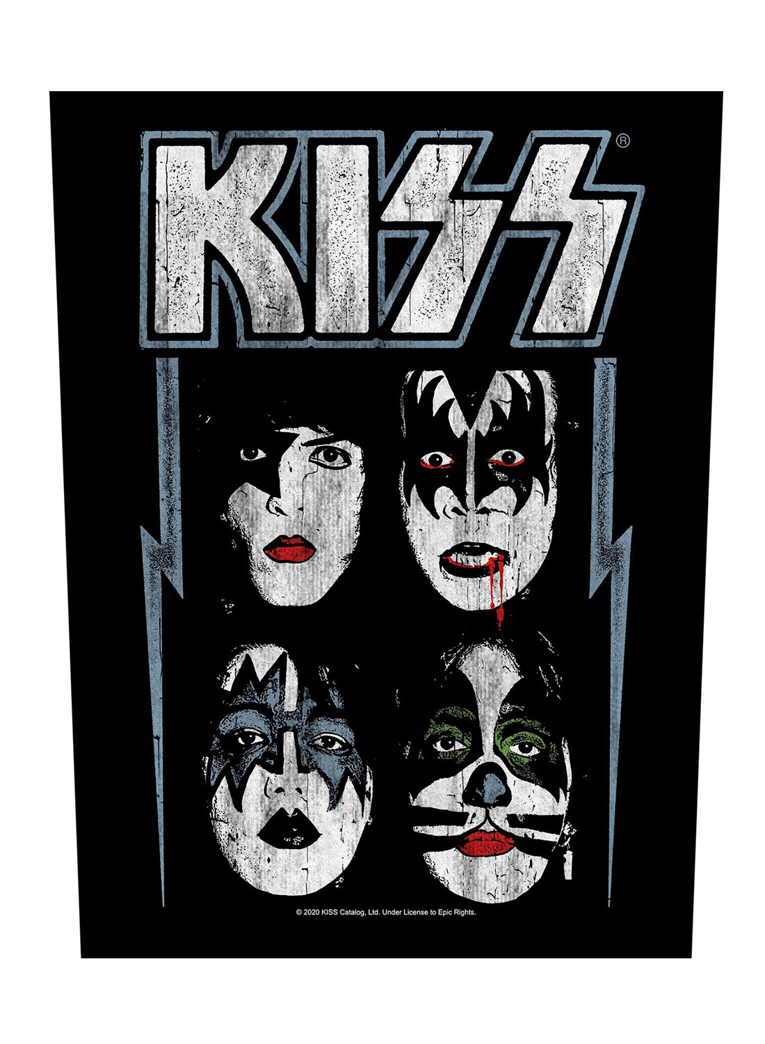 Kiss Faces Back Patch