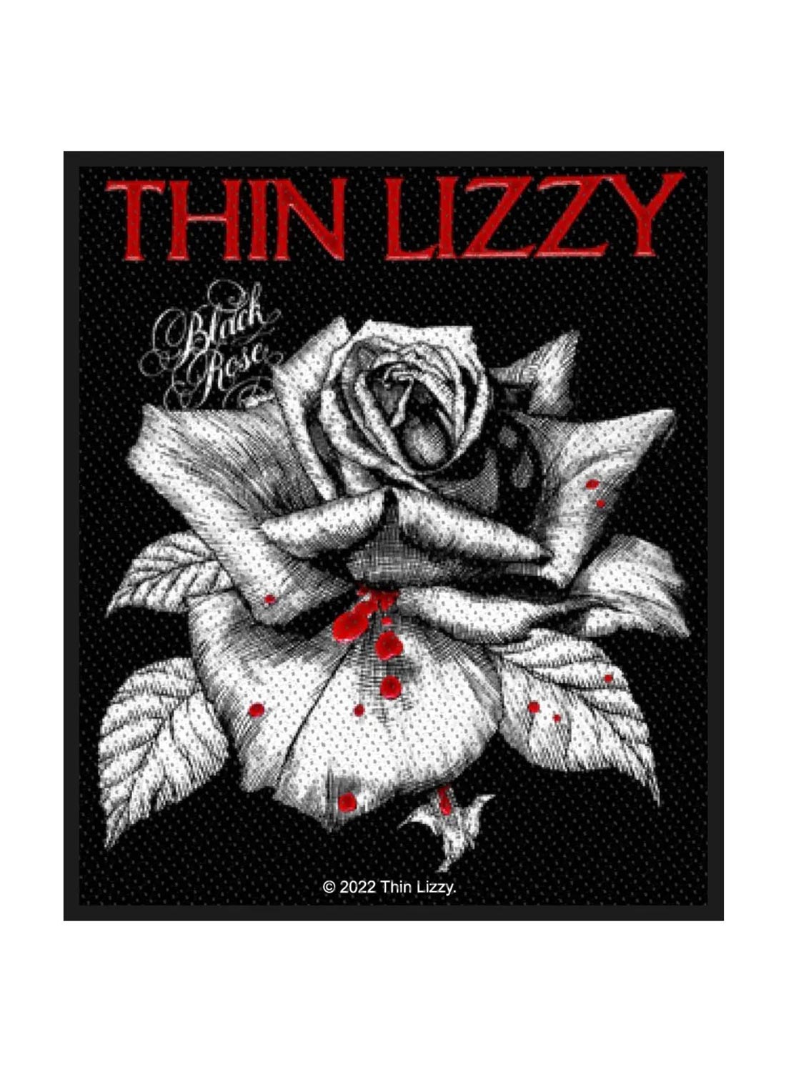 Thin Lizzy Black Rose Patch