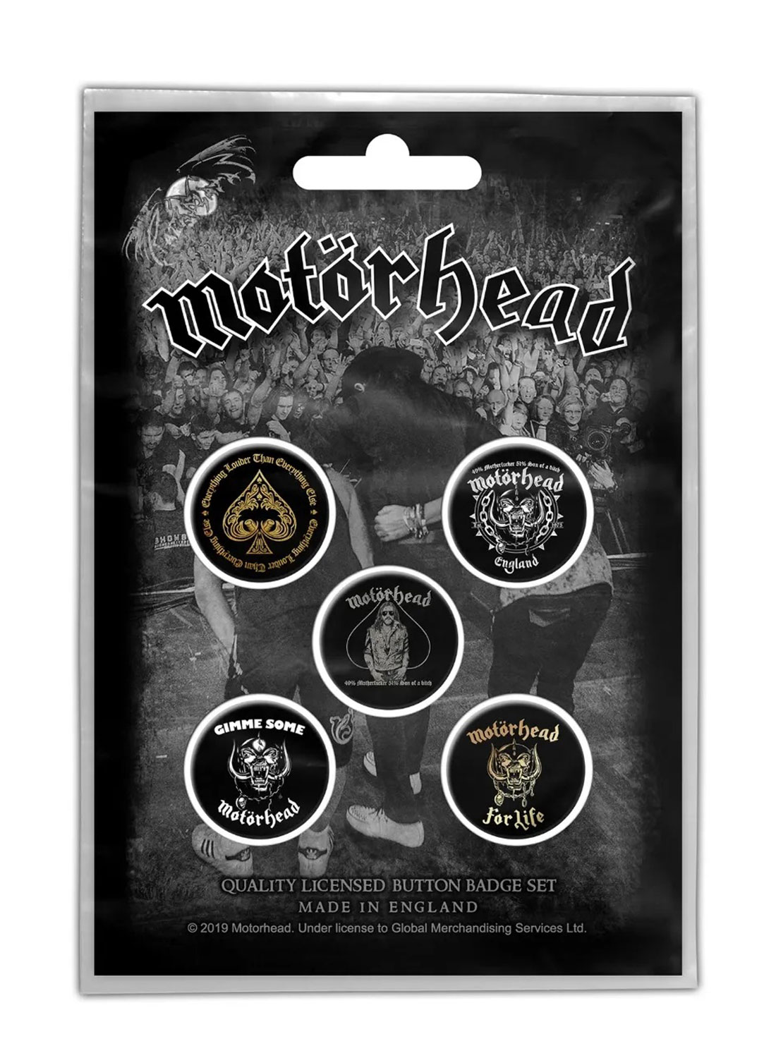 Motörhead Clean Your Clock Badge Pack