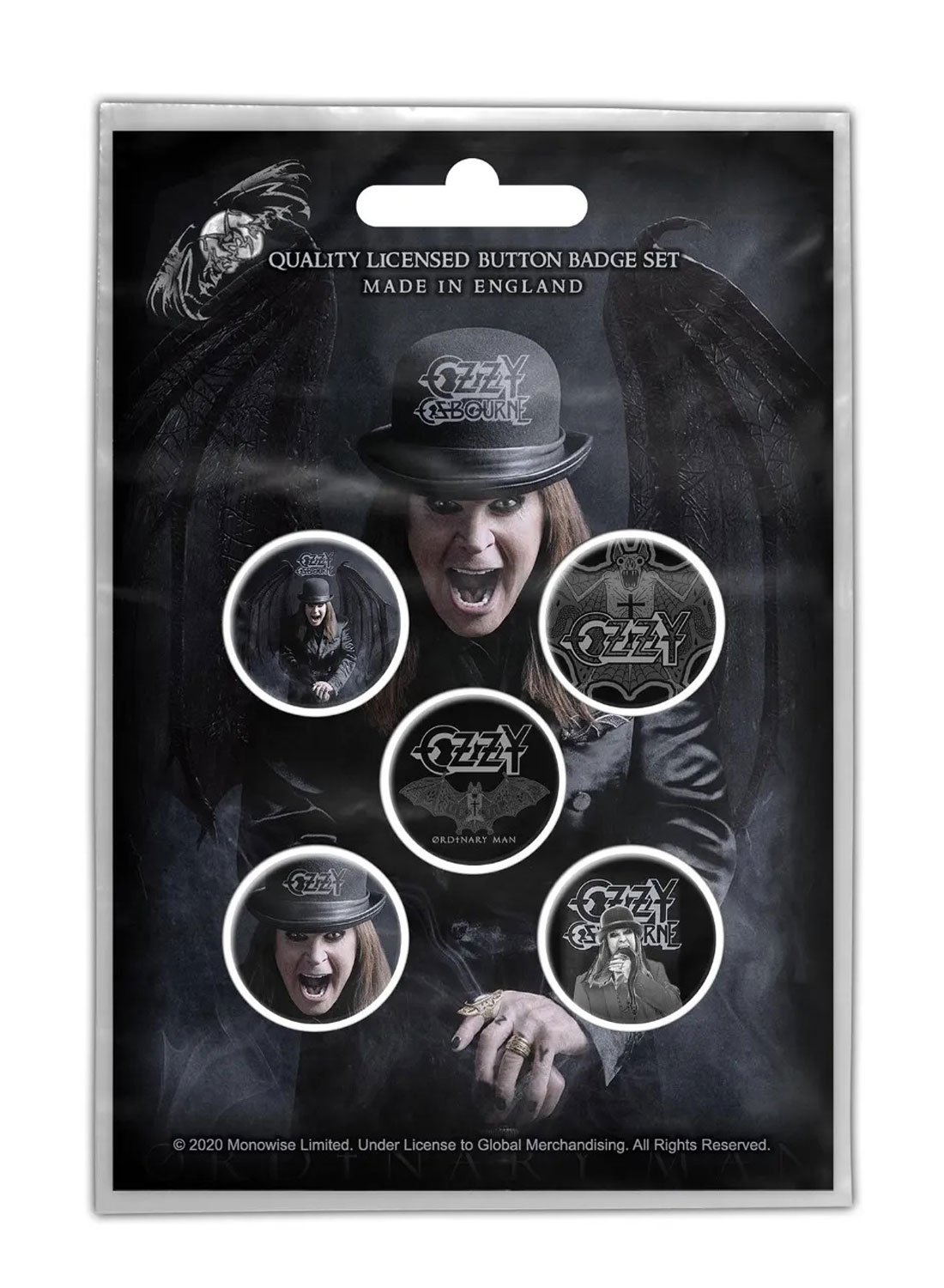 Ozzy Osbourne Ordinary Man Badge Pack