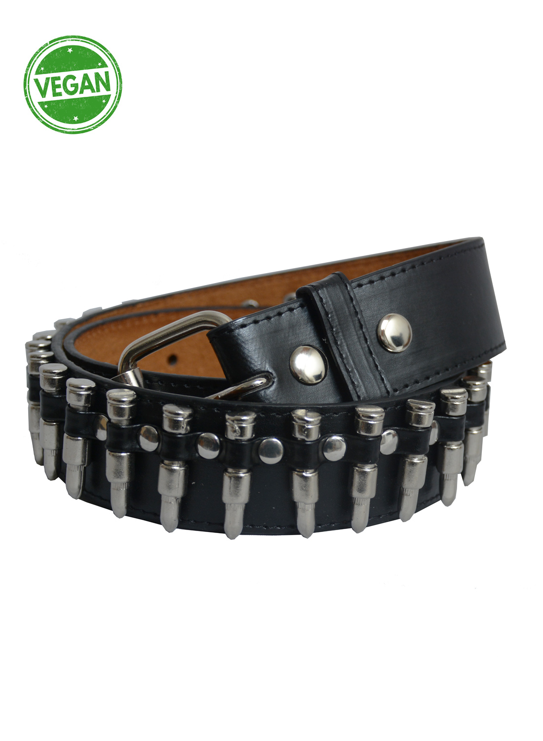 Vegan Bullet Studbelt Silver