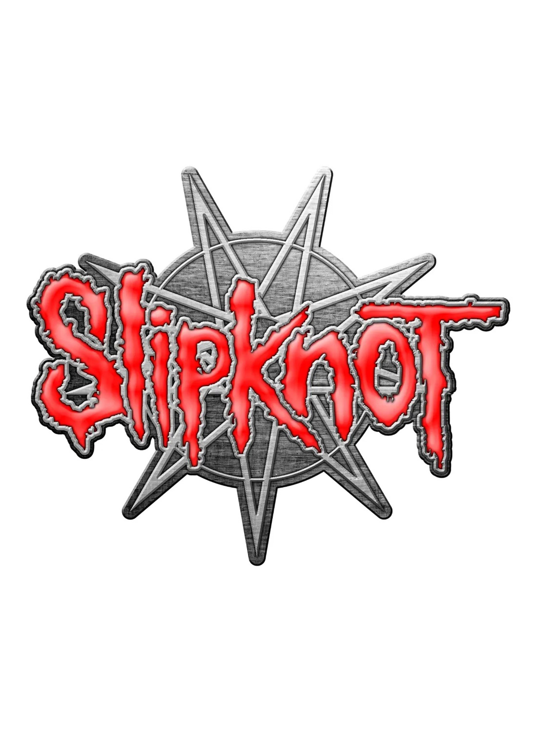 Slipknot 9 Pointed Star Metal Pin Badge
