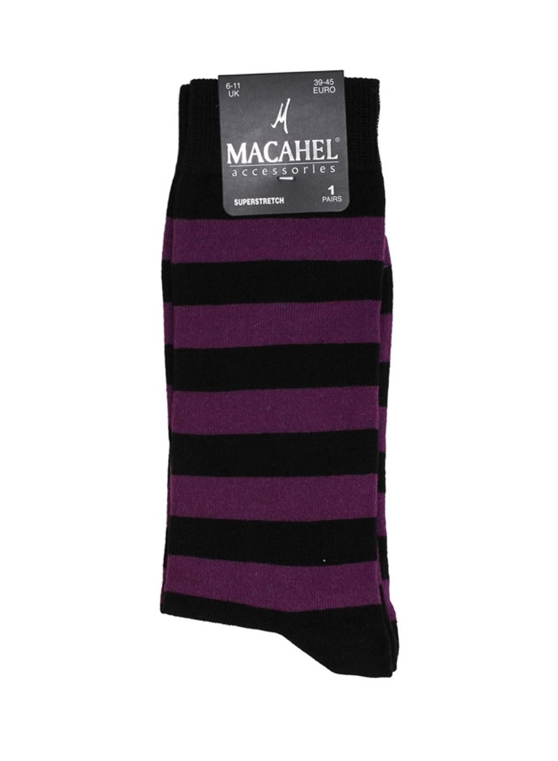 Men Black & Purple Socks