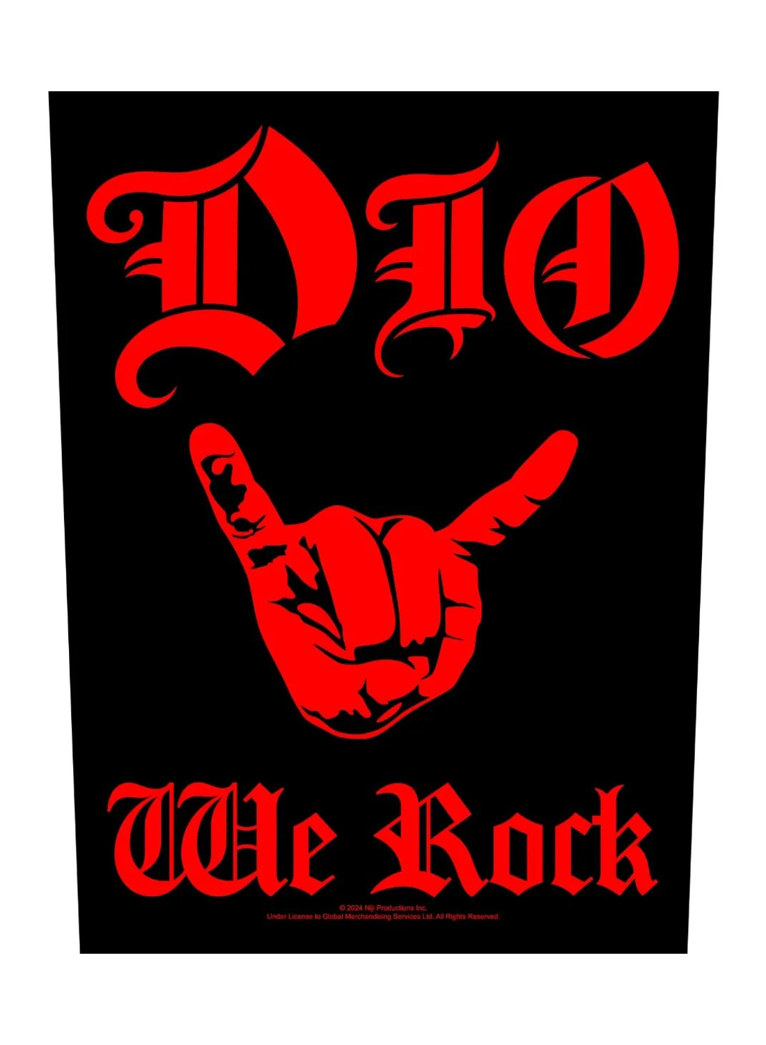 Dio We Rock Back Patch