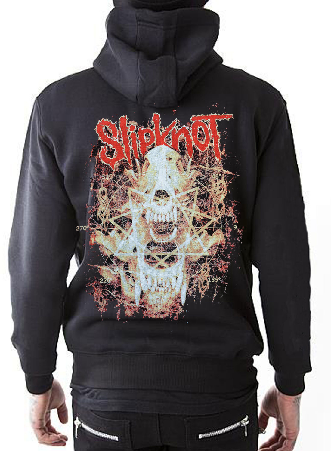 Slipknot Skull Teeth Zip Hood