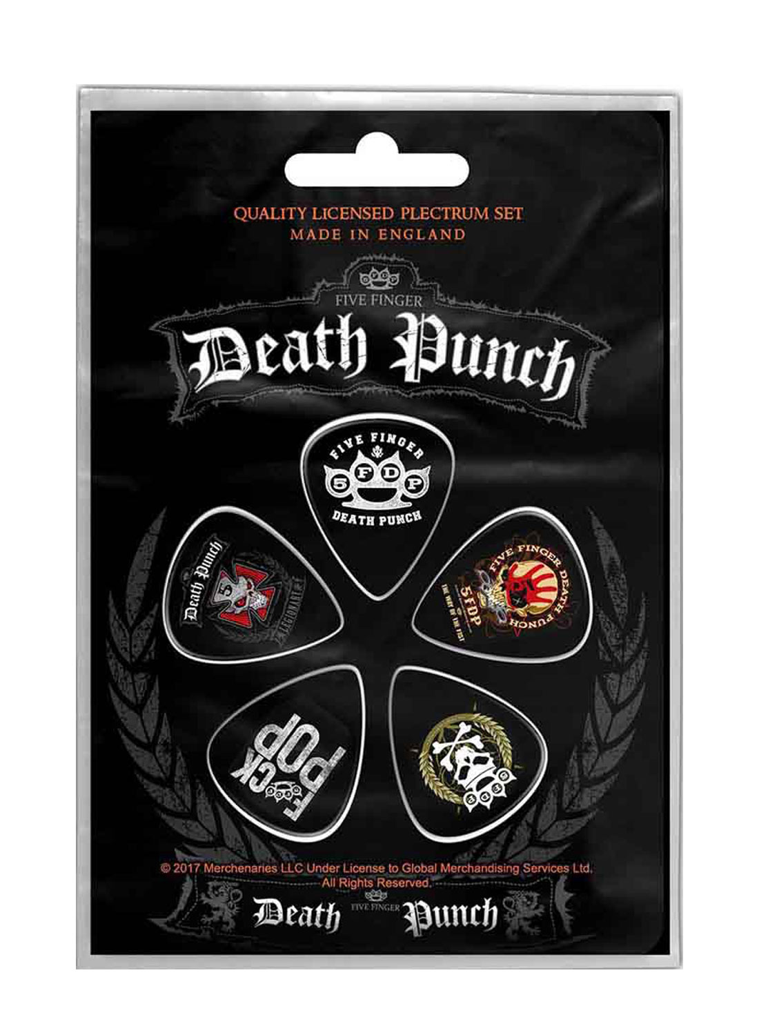 Five Finger Death Punch Logos Plectrum Pack