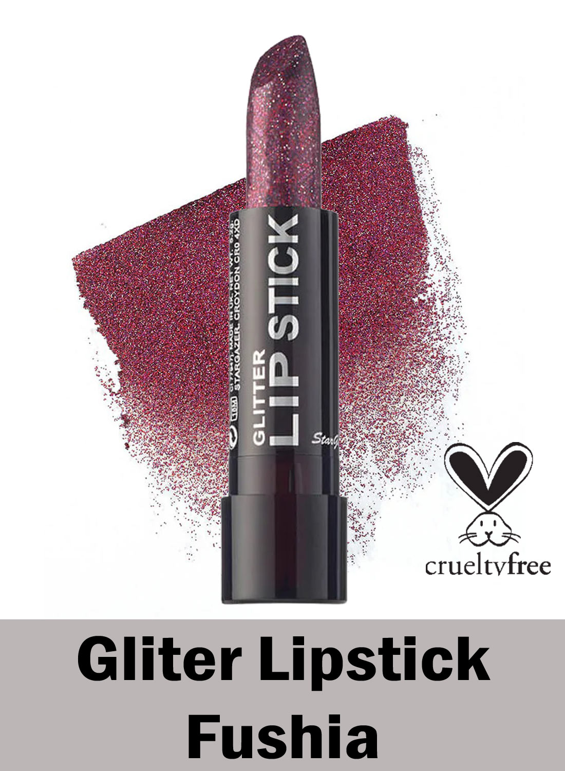 Stargazer Glitter Fushia Lipstick