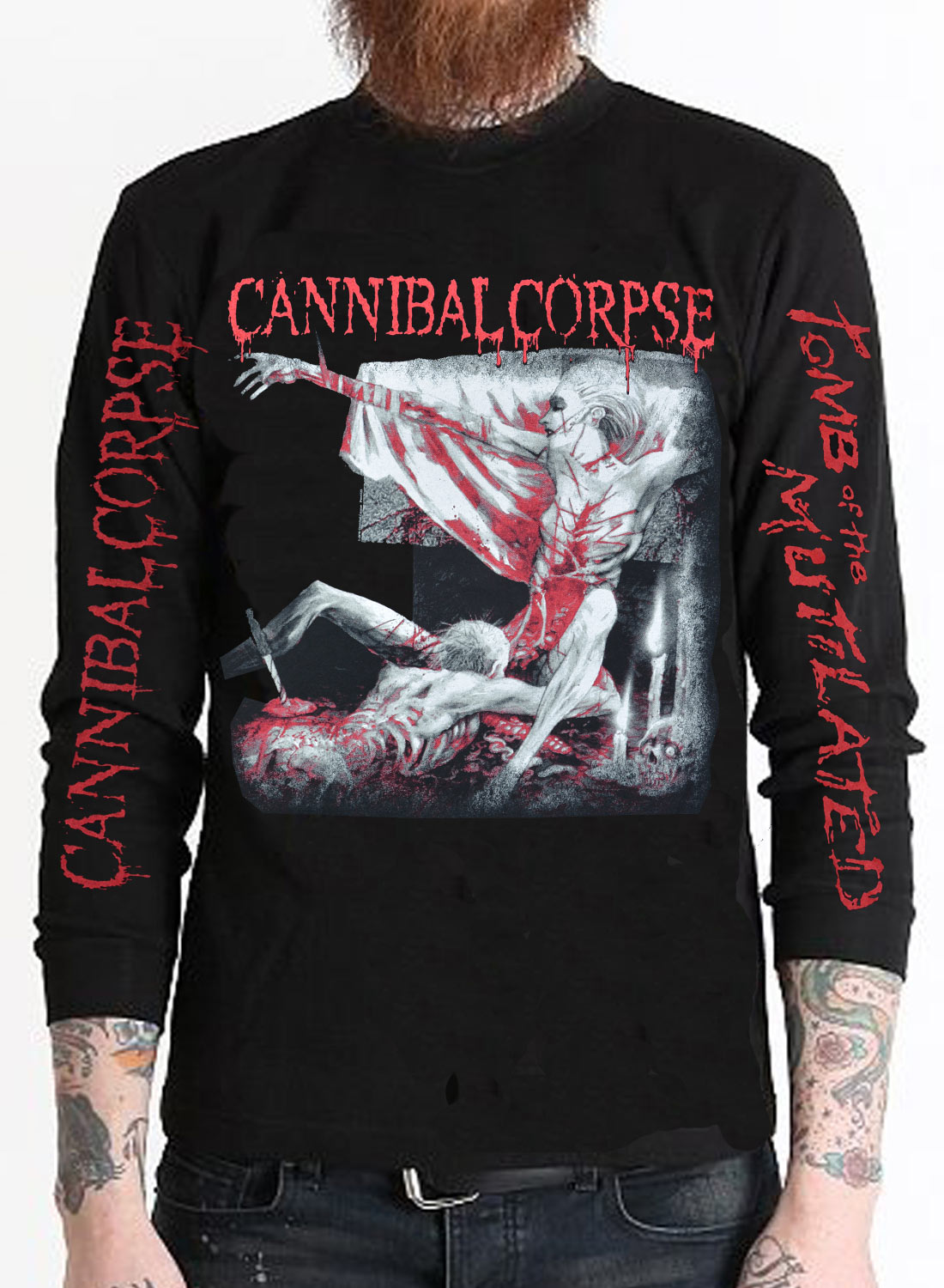 Cannibal Corpse Tomb Of The Mutilated Long Sleeve T-shirt