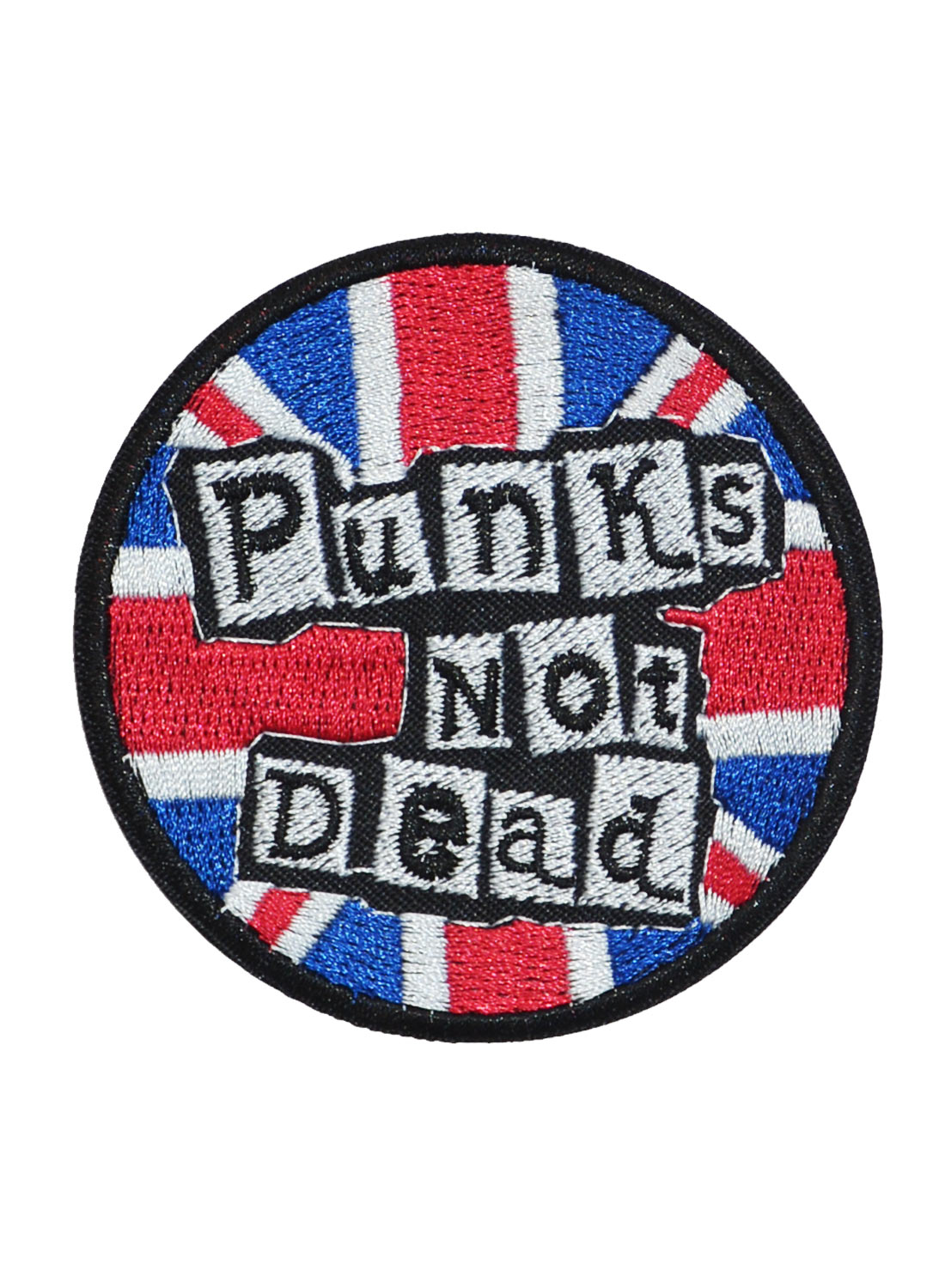 Punks Not Dead Embroidered patch