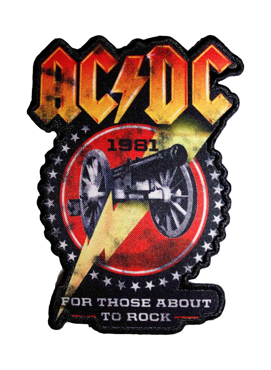 AC/DC For Those About To Rock 1981 Cut-Out Patch