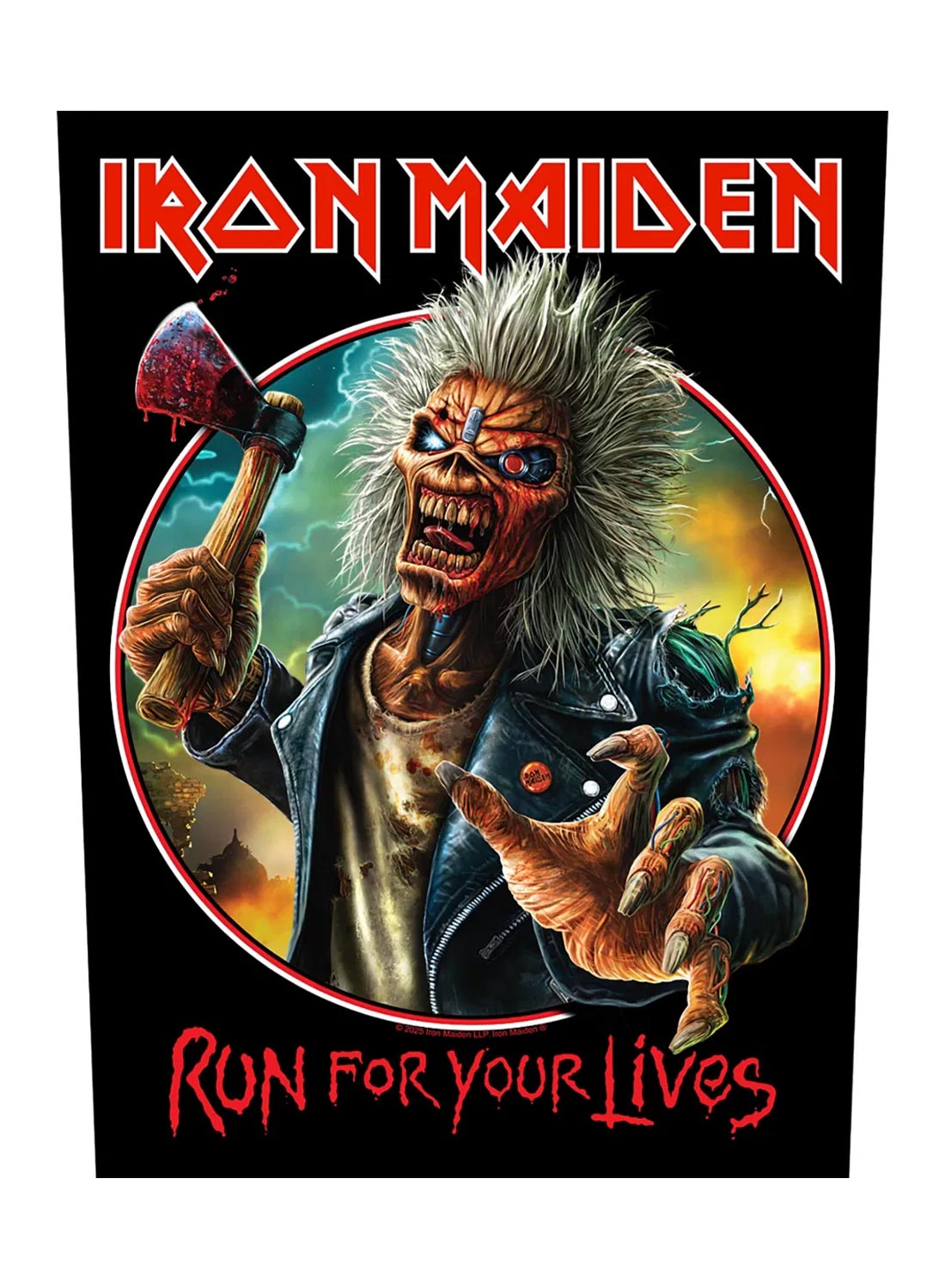 Iron Maiden Run For Your Lives Back Patch
