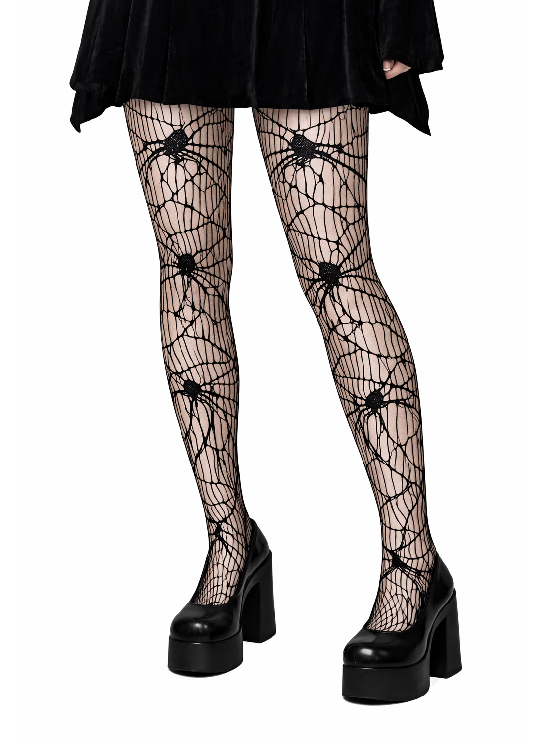 Fuzzy spidernet Tights