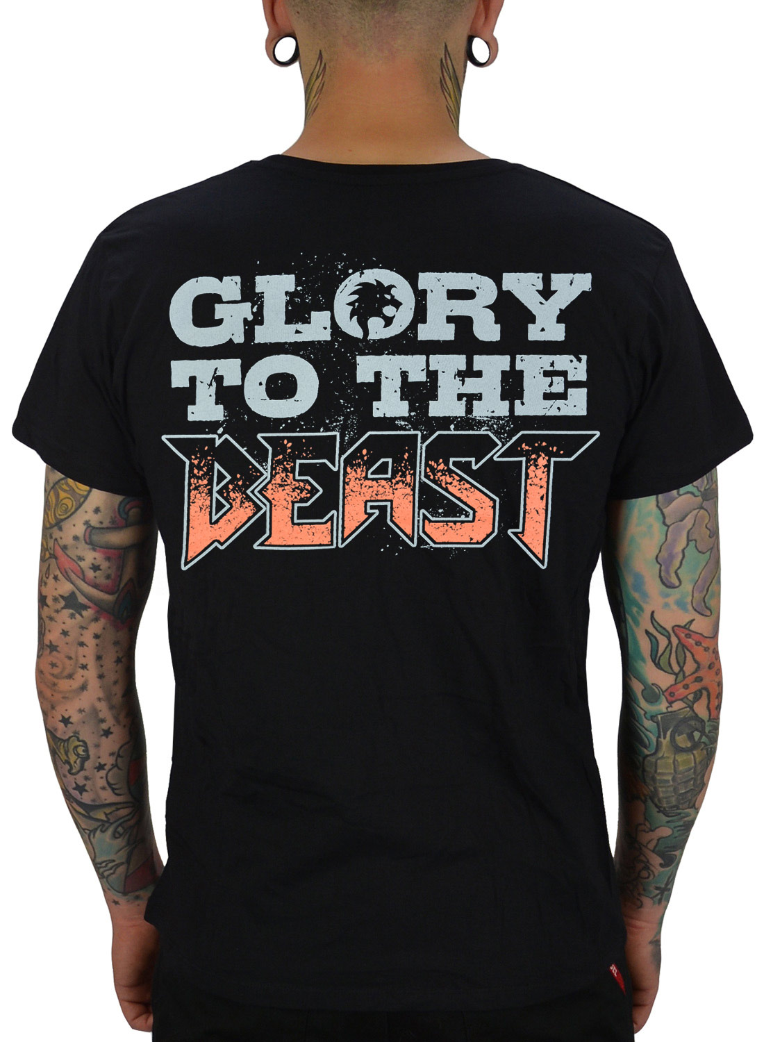 Beast In Black Glory to the Beast T-Shirt, with the text
