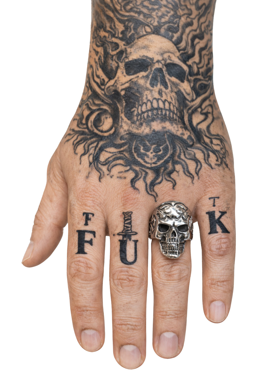 Tribal Skull Ring