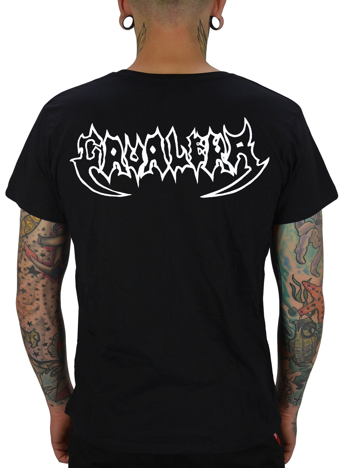 Cavalera Roots T-shirt black with large Cavalera logo in white print