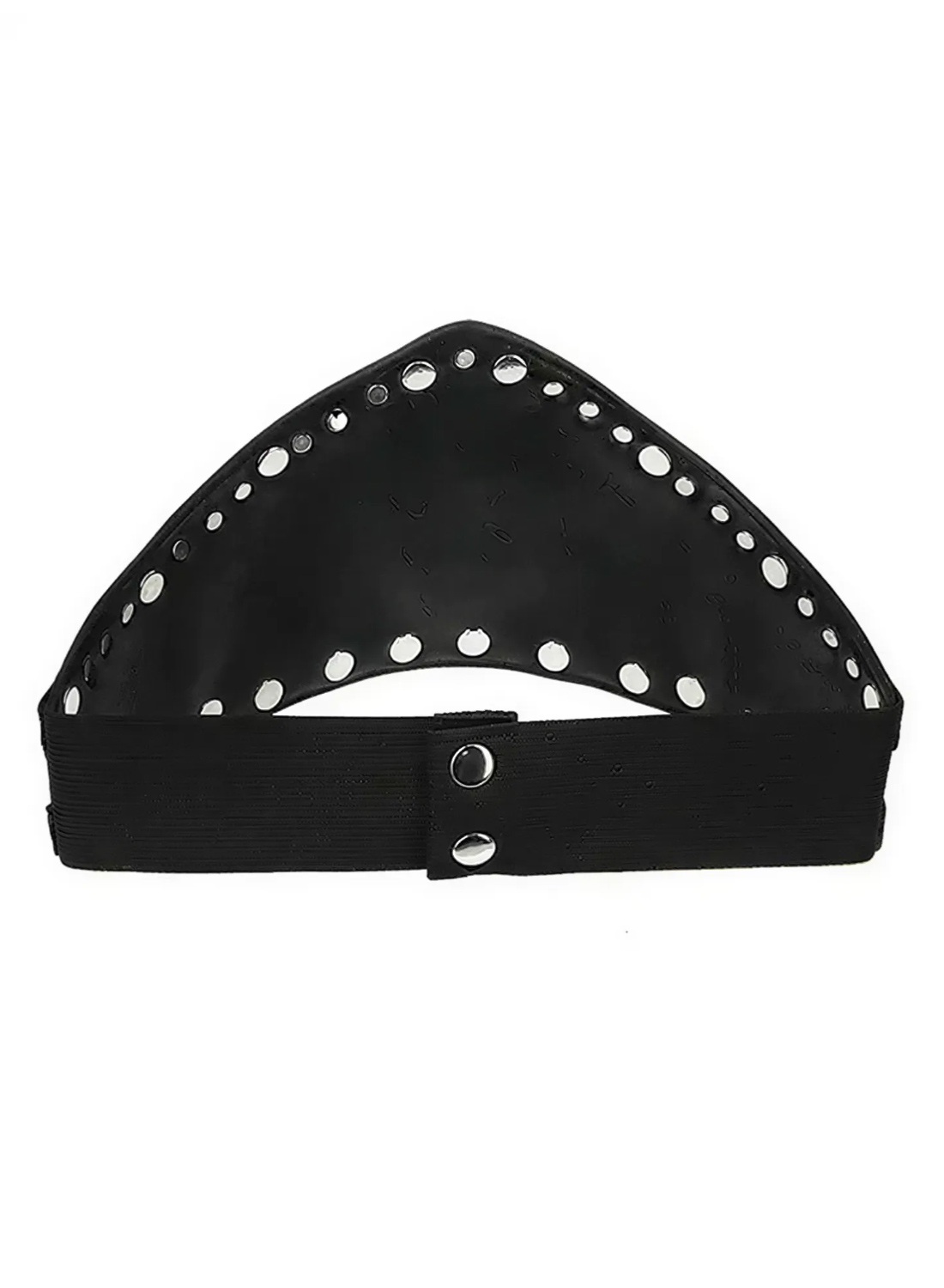 Restyle Goodess Waist Belt. Black gothic waist belt with Triple Goddess motif and silver studs