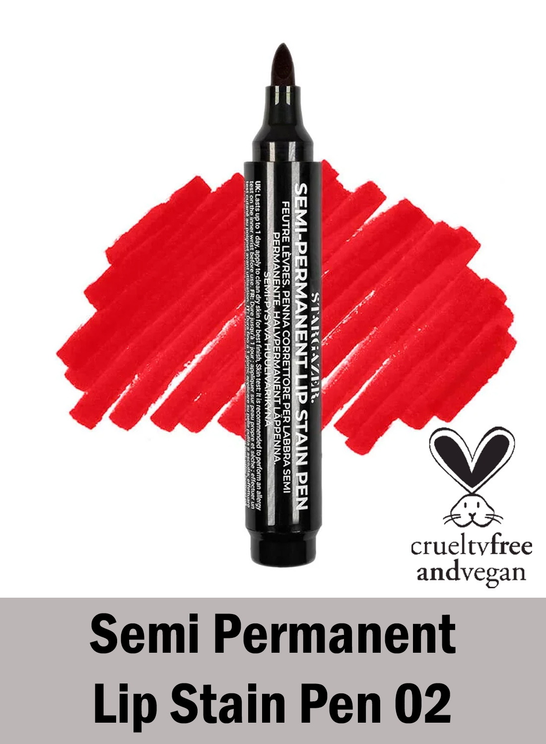 Stargazer Lip Stain Pen 02 long lasting vegan lip stain