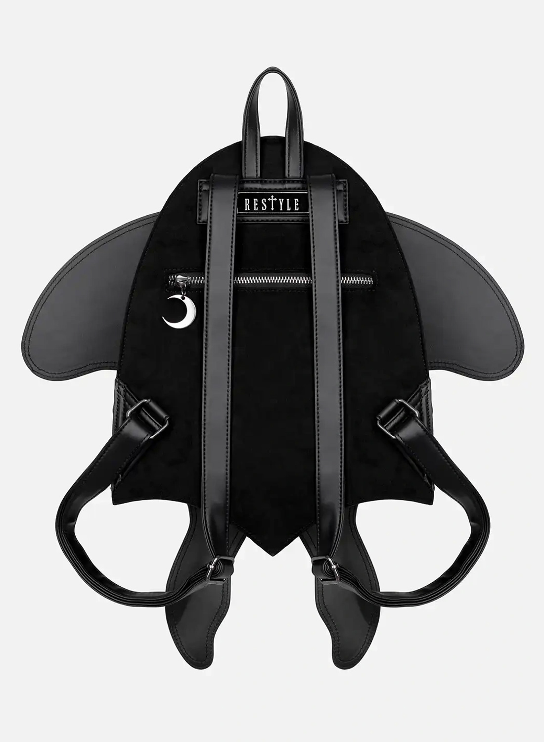 Restyle Ignis Moth gothic backpack with embroidered moth and moving 3D wings
