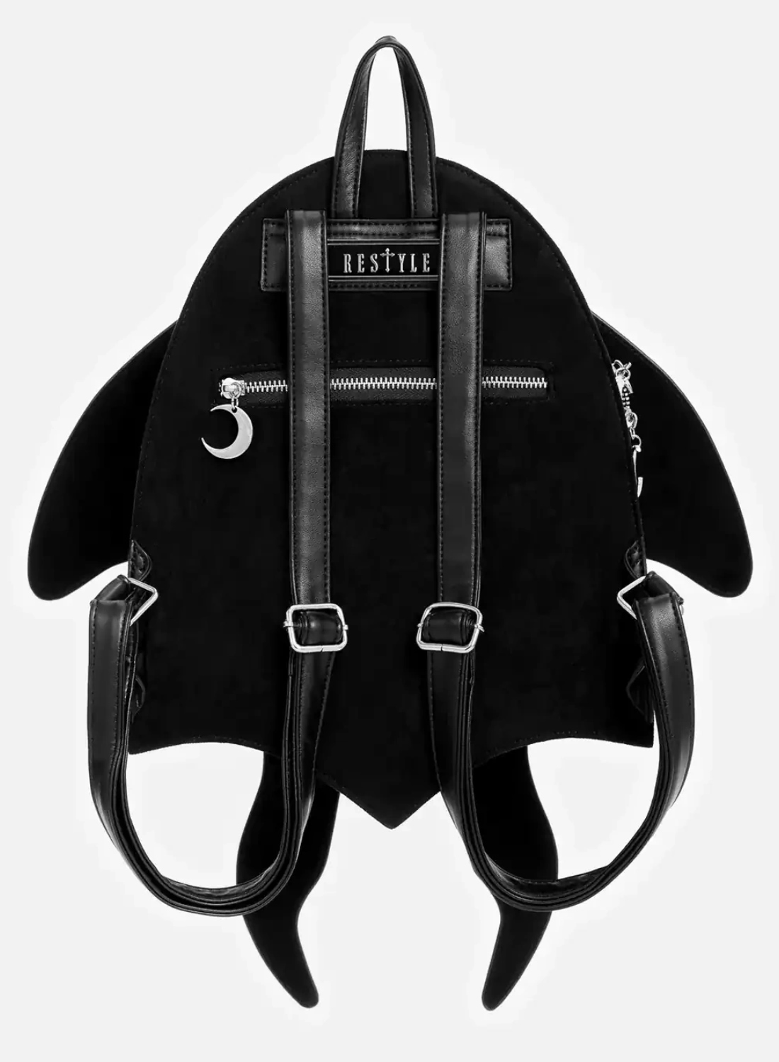 Metamorphosis Moth Backpack gothic backpack with embroidered moving moth wings