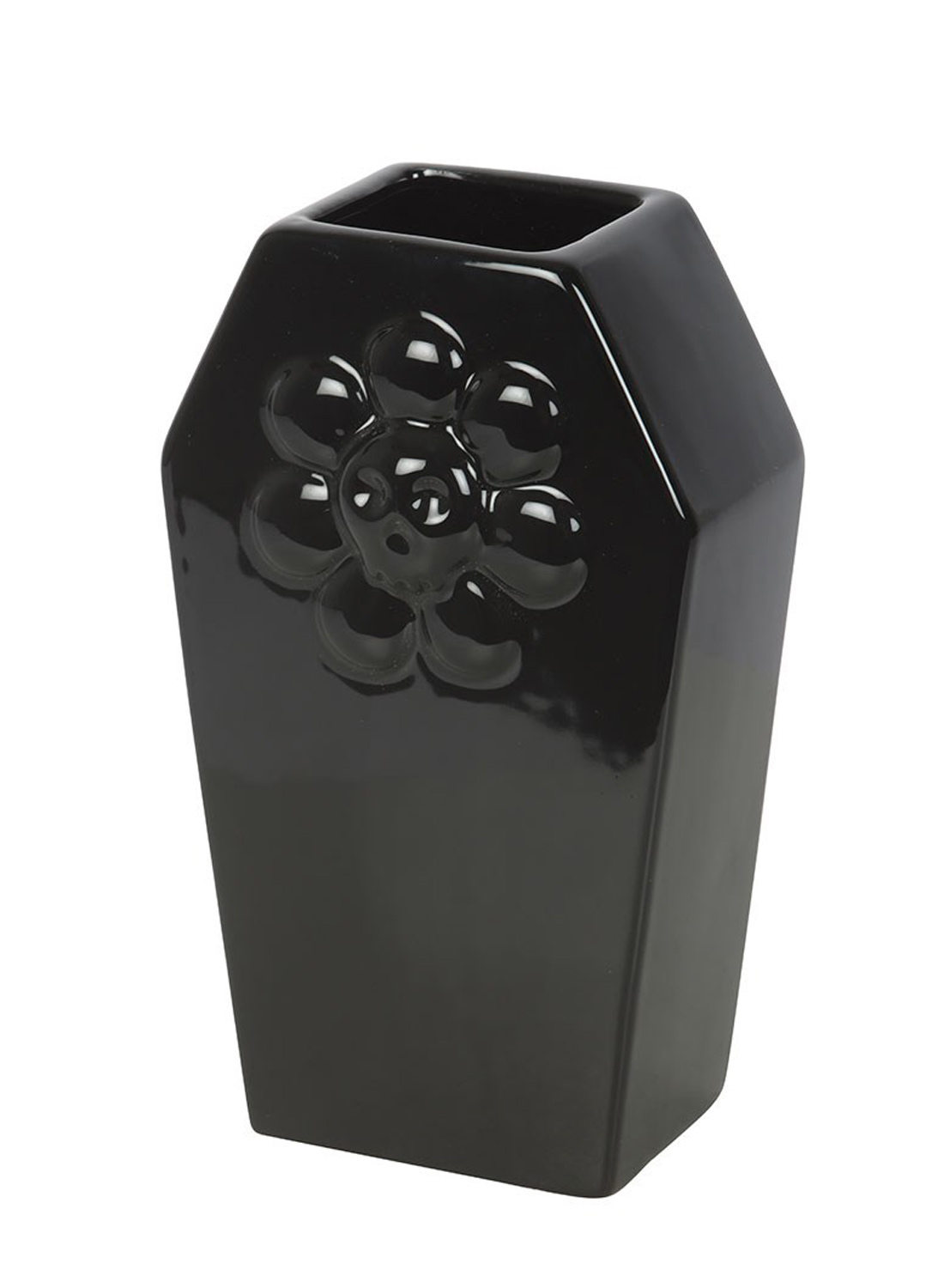 Flower Coffin Vase. Gothic coffin-shaped flower vase from Something Different, perfect for fresh flowers, dried roses and alternative gothic decor.